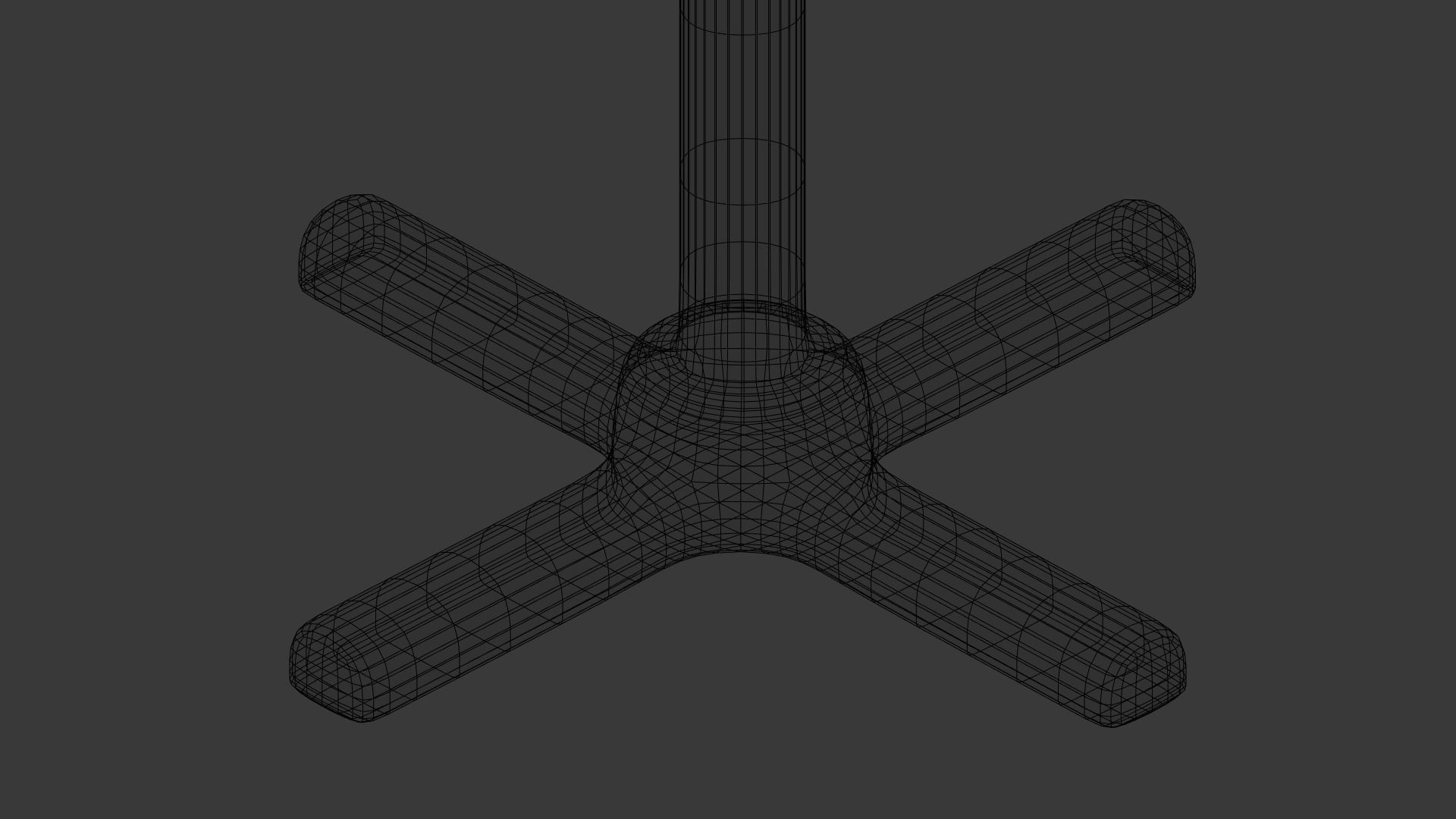 Restaurant Single Table Low-poly 3D model_9