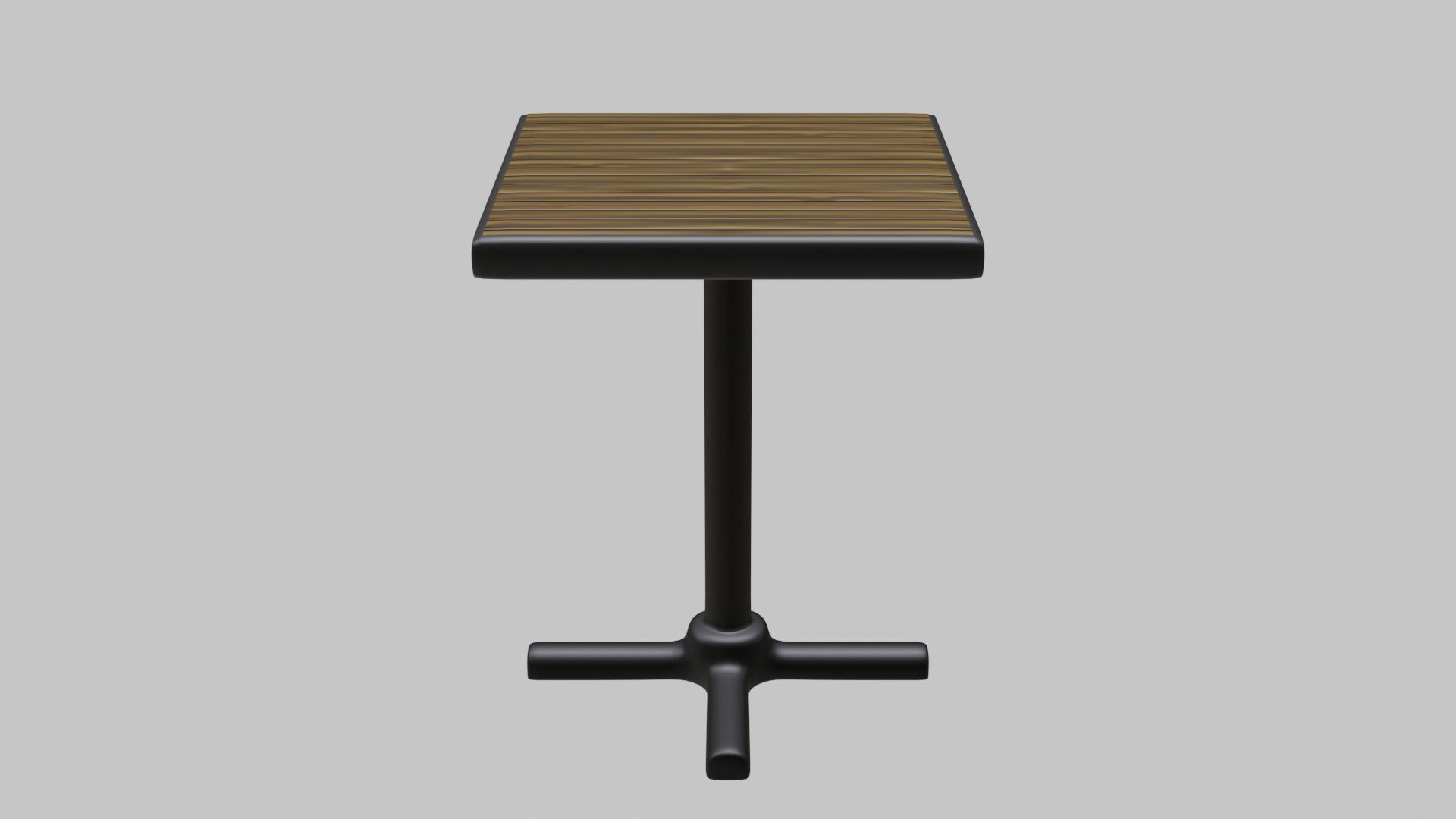 Restaurant Single Table Low-poly 3D model_2