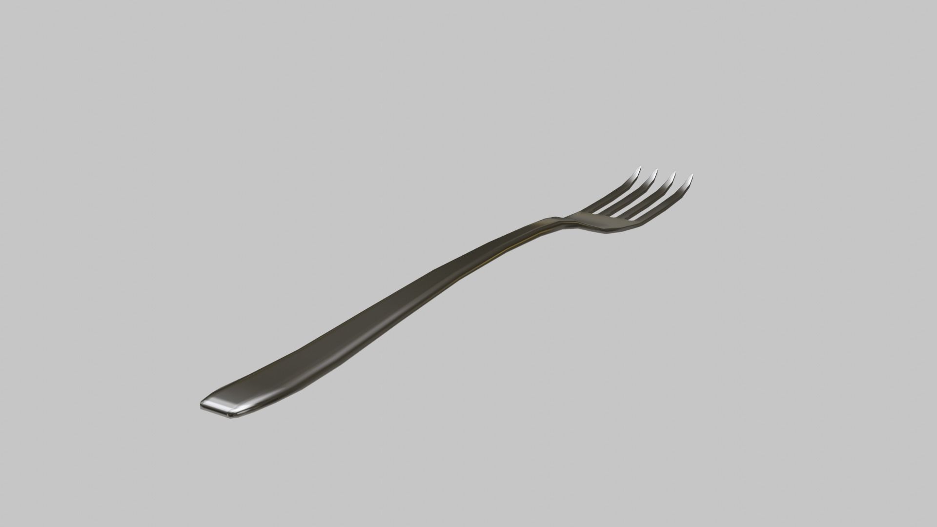 Restaurant Silverware Set Low-poly 3D model_5