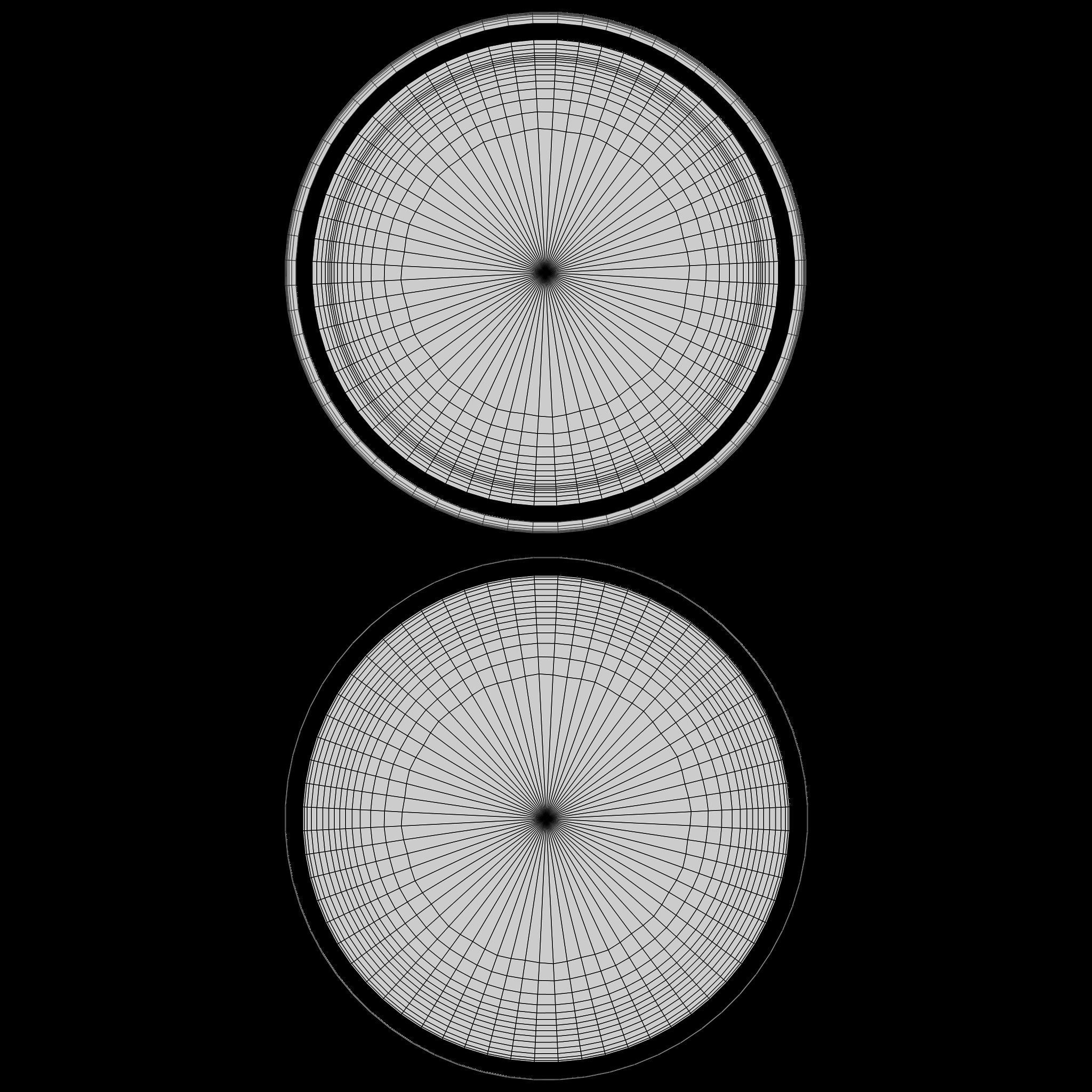 Restaurant Silverware Set Low-poly 3D model_39