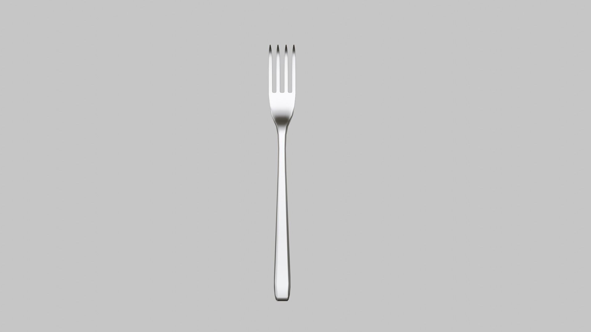 Restaurant Silverware Set Low-poly 3D model_8