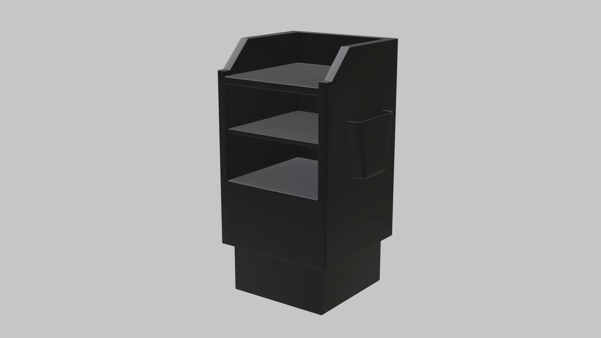 Restaurant Hostess Stand Low-poly 3D model_0