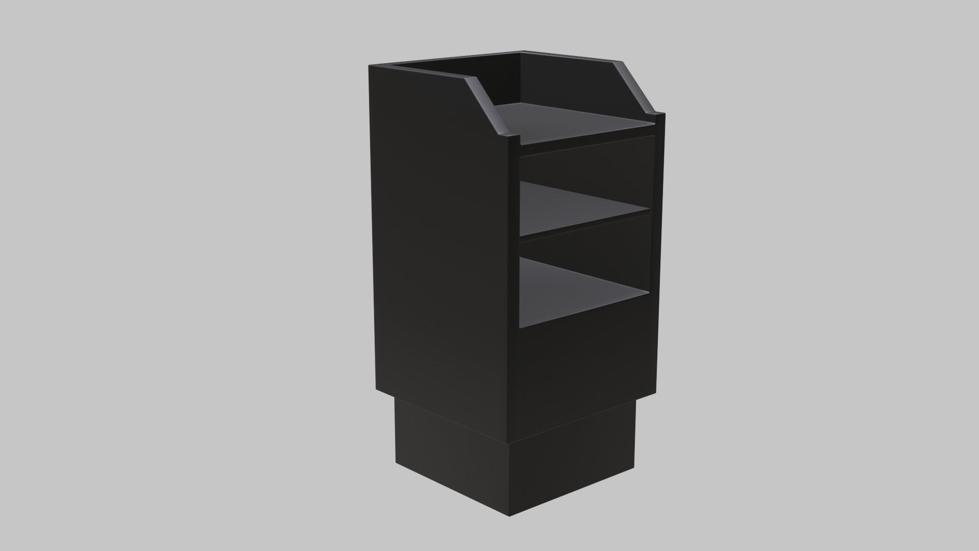 Restaurant Hostess Stand Low-poly 3D model_3