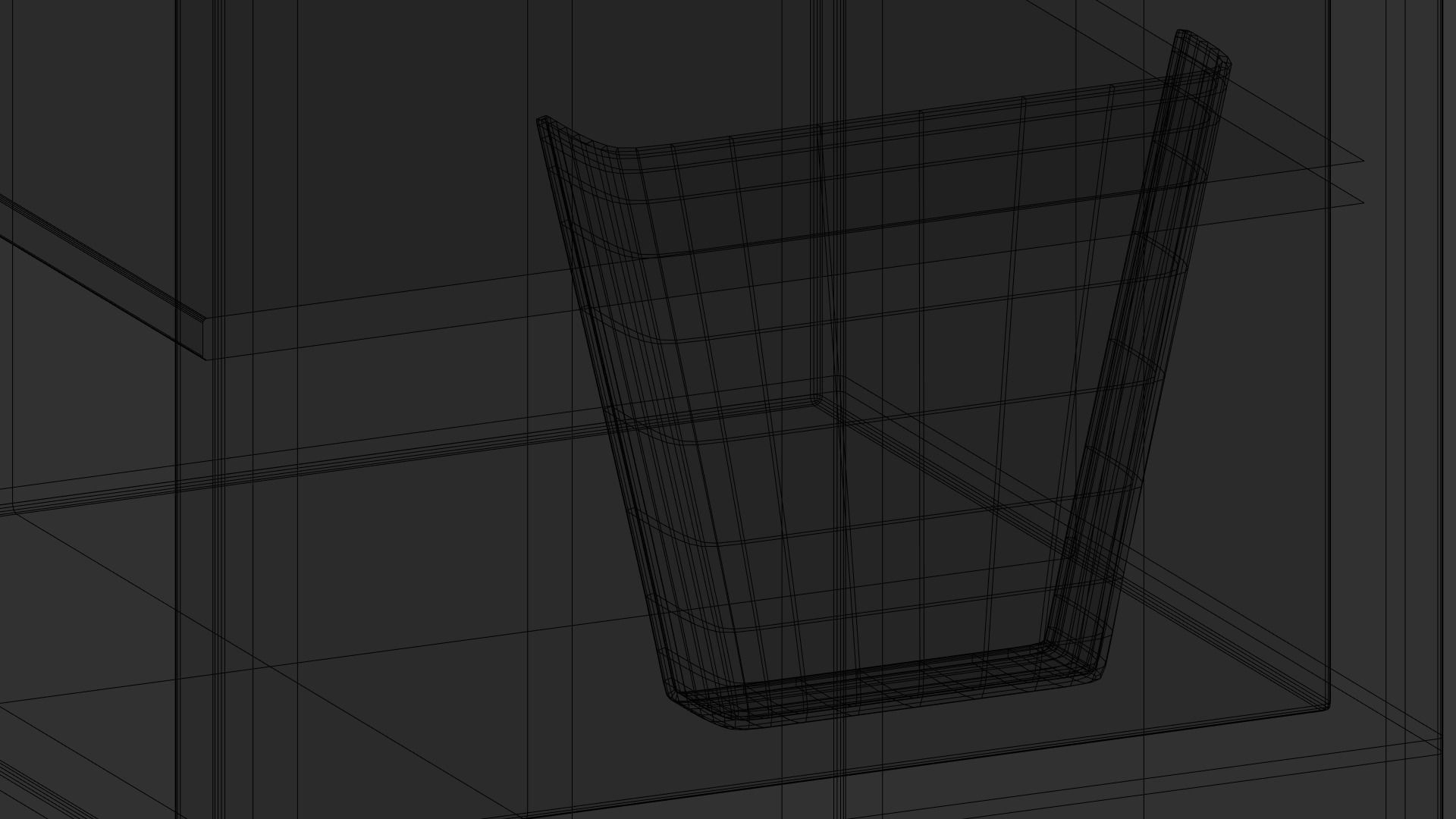 Restaurant Hostess Stand Low-poly 3D model_11