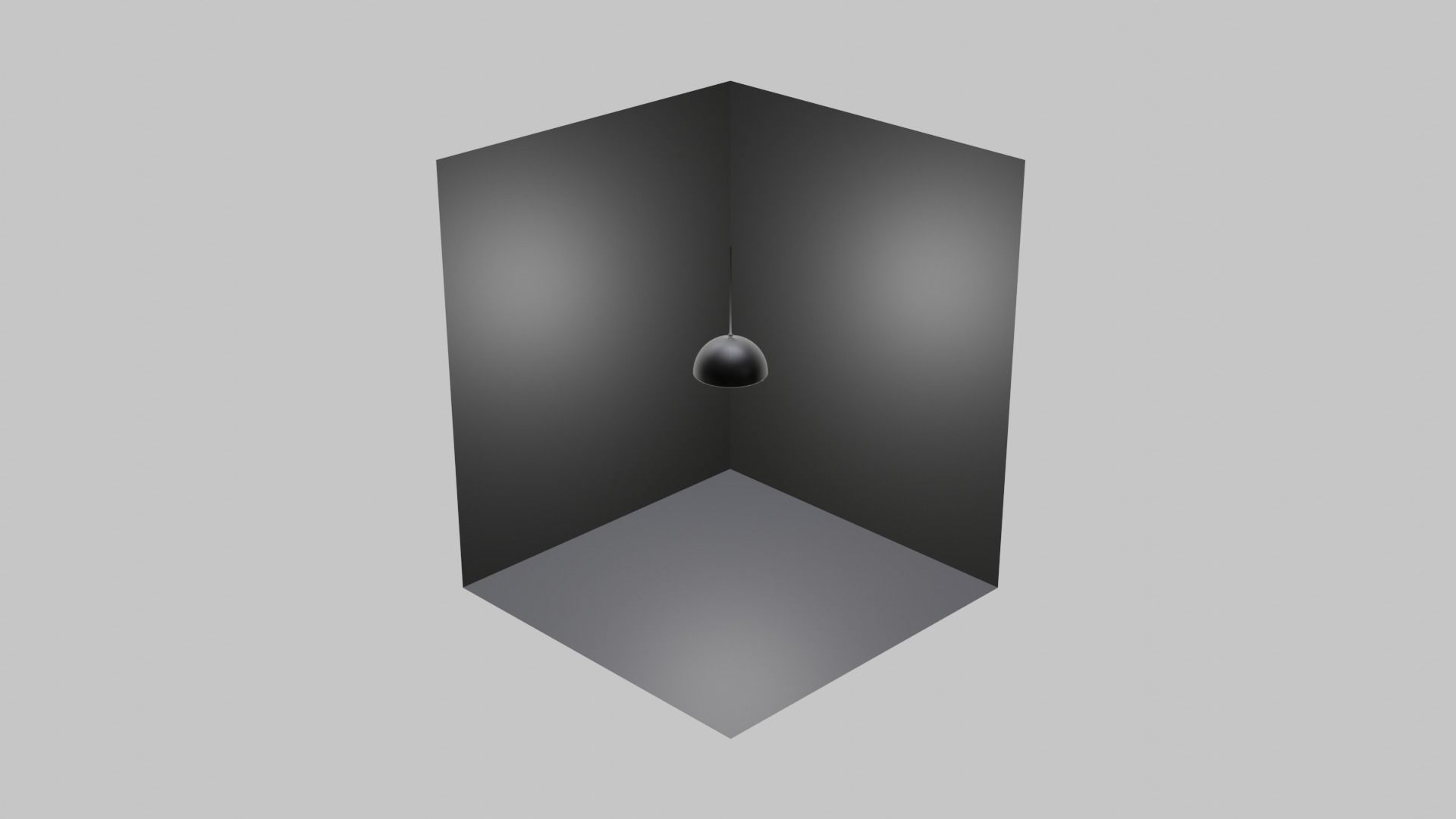 Restaurant Hanging Lamp Low-poly 3D model_3