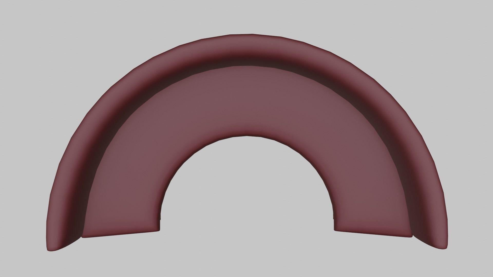 Restaurant Circular Booth Low-poly 3D model_4