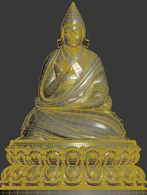 The statue of his ancestor in duroa 3D model