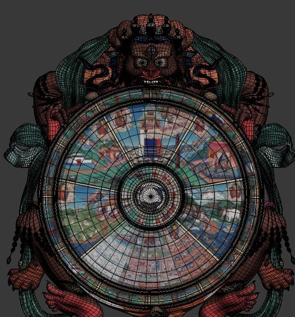 Yama king of the Tibetan Buddhism 3D model_4