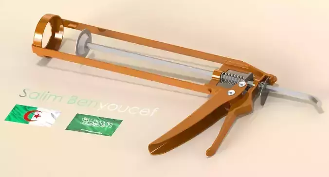Silicone Gun 3D model