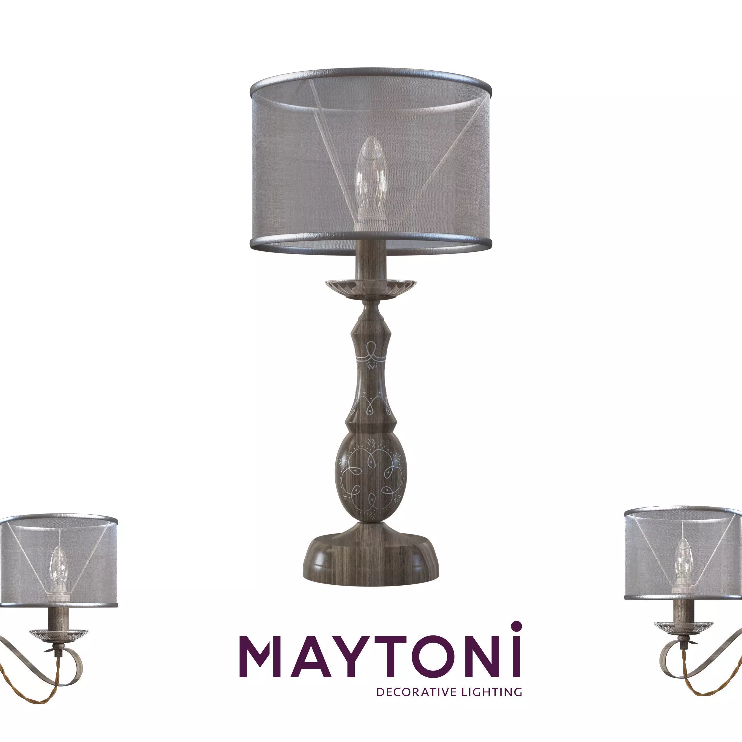 Table lamp Cable H357-TL-01-BG Maytoni Classic Free 3D model
