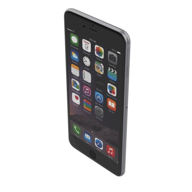 Apple Iphone 6 Space Grey 3D model_2