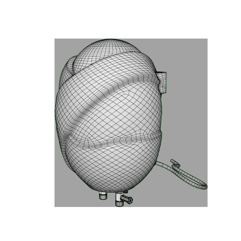 Bajaj 3 Litres Instant Water Heater White 3D model_12