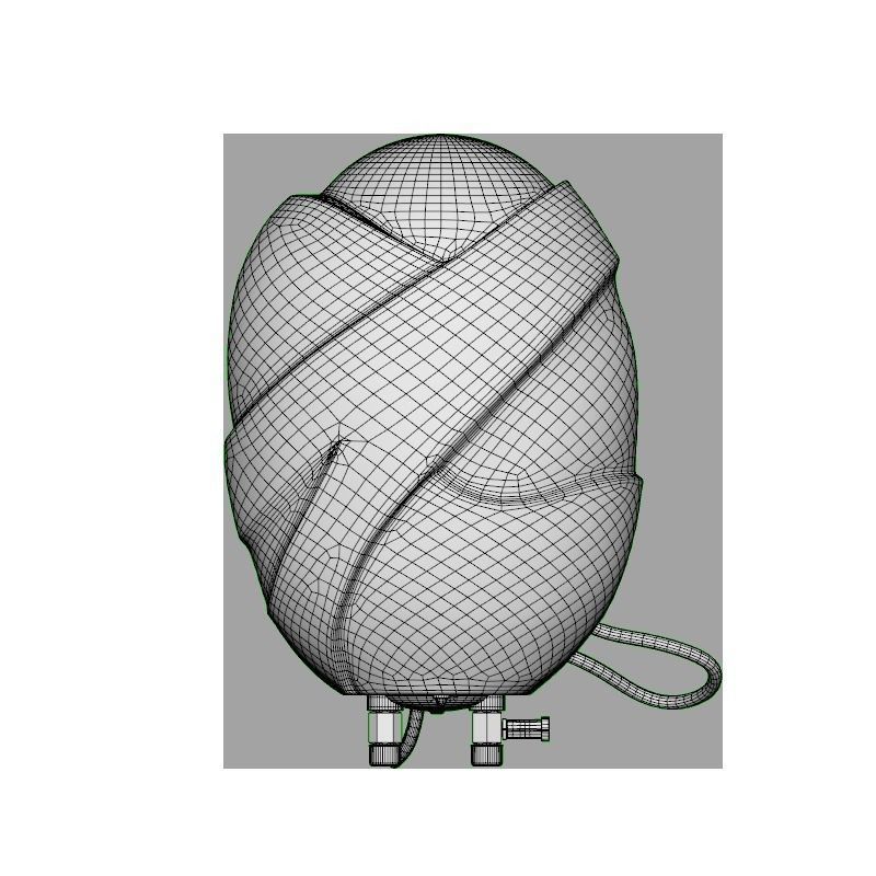 Bajaj 3 Litres Instant Water Heater White 3D model_10