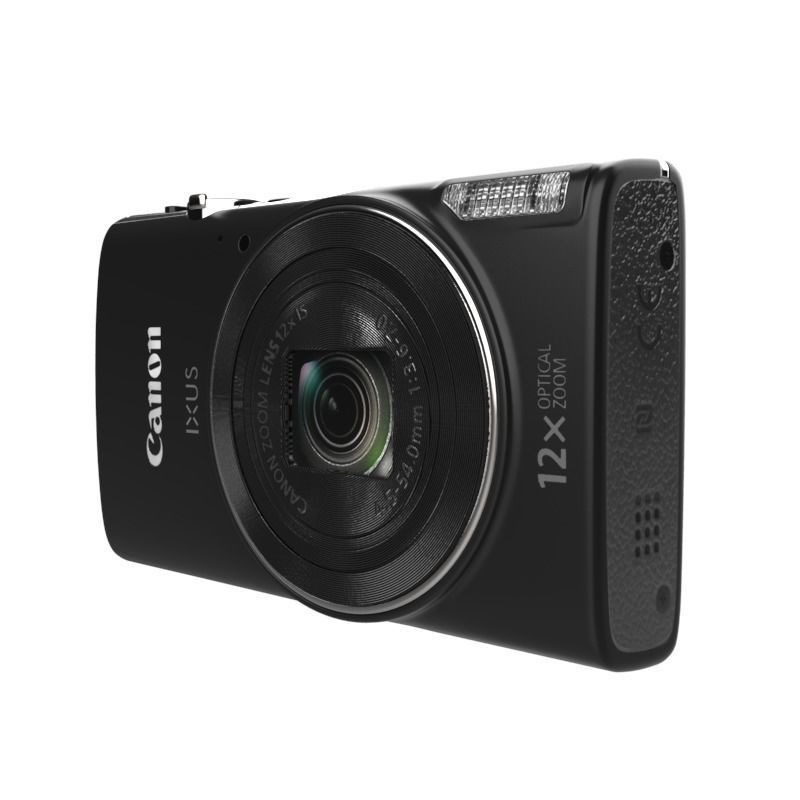Digicam Ixus  Black 3D model_9