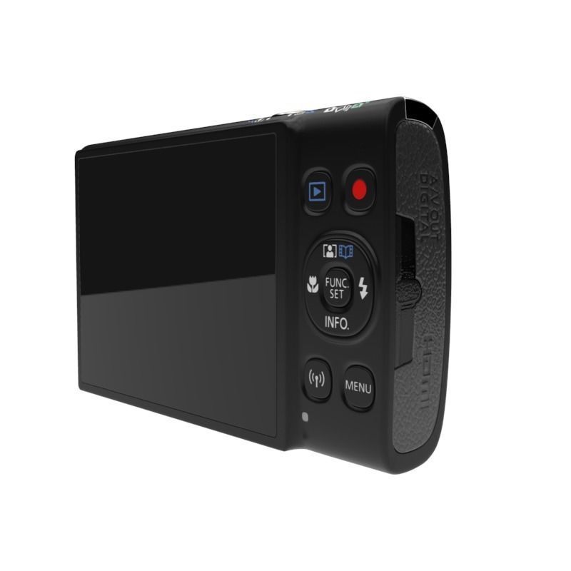 Digicam Ixus  Black 3D model_6