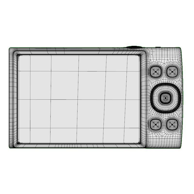 Digicam Ixus  Black 3D model_10