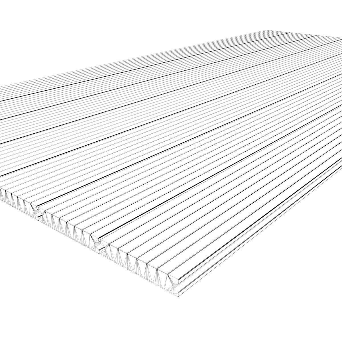 Terrace Wood Floor Boarding Outdoor 3D model_5