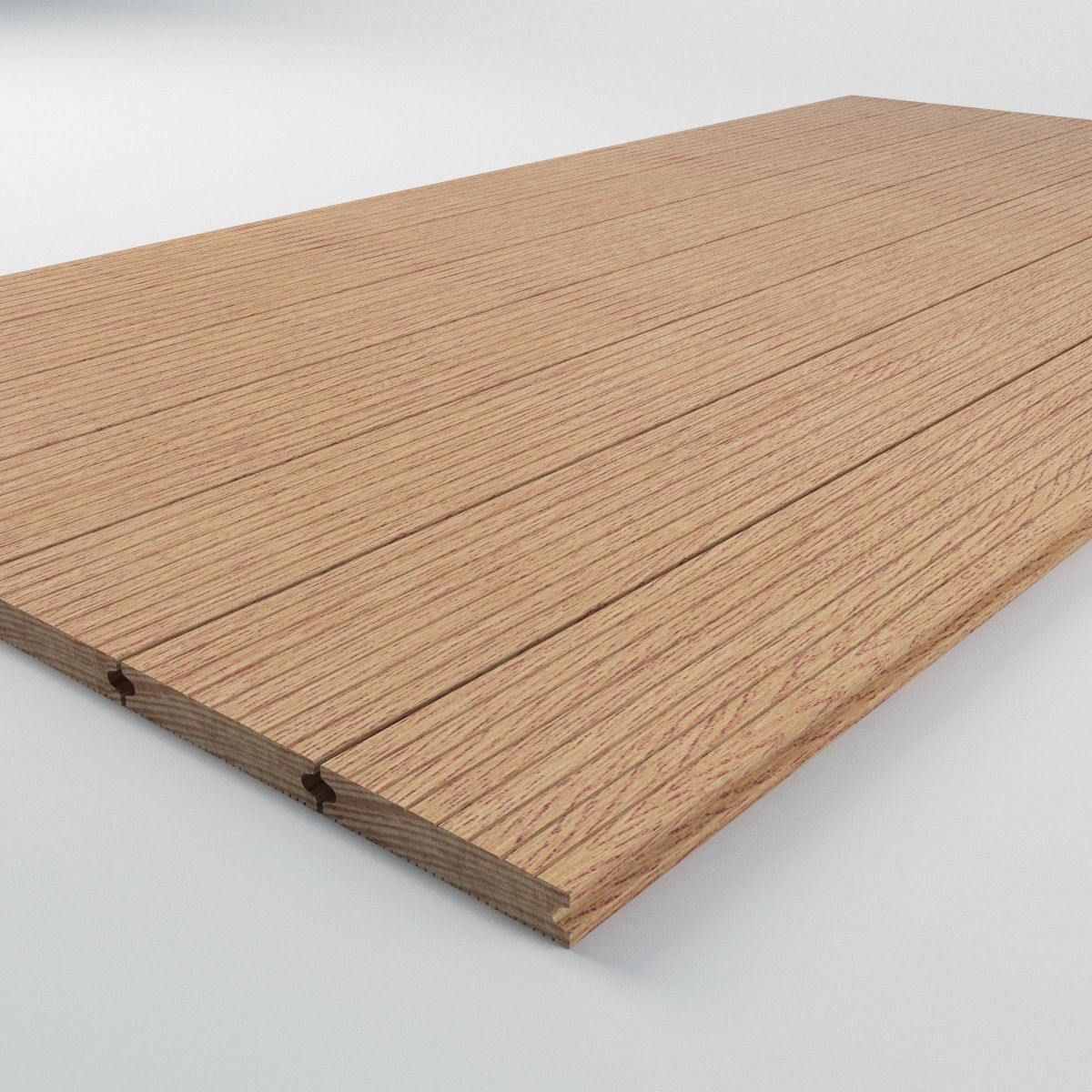 Terrace Wood Floor Boarding Outdoor 3D model_4