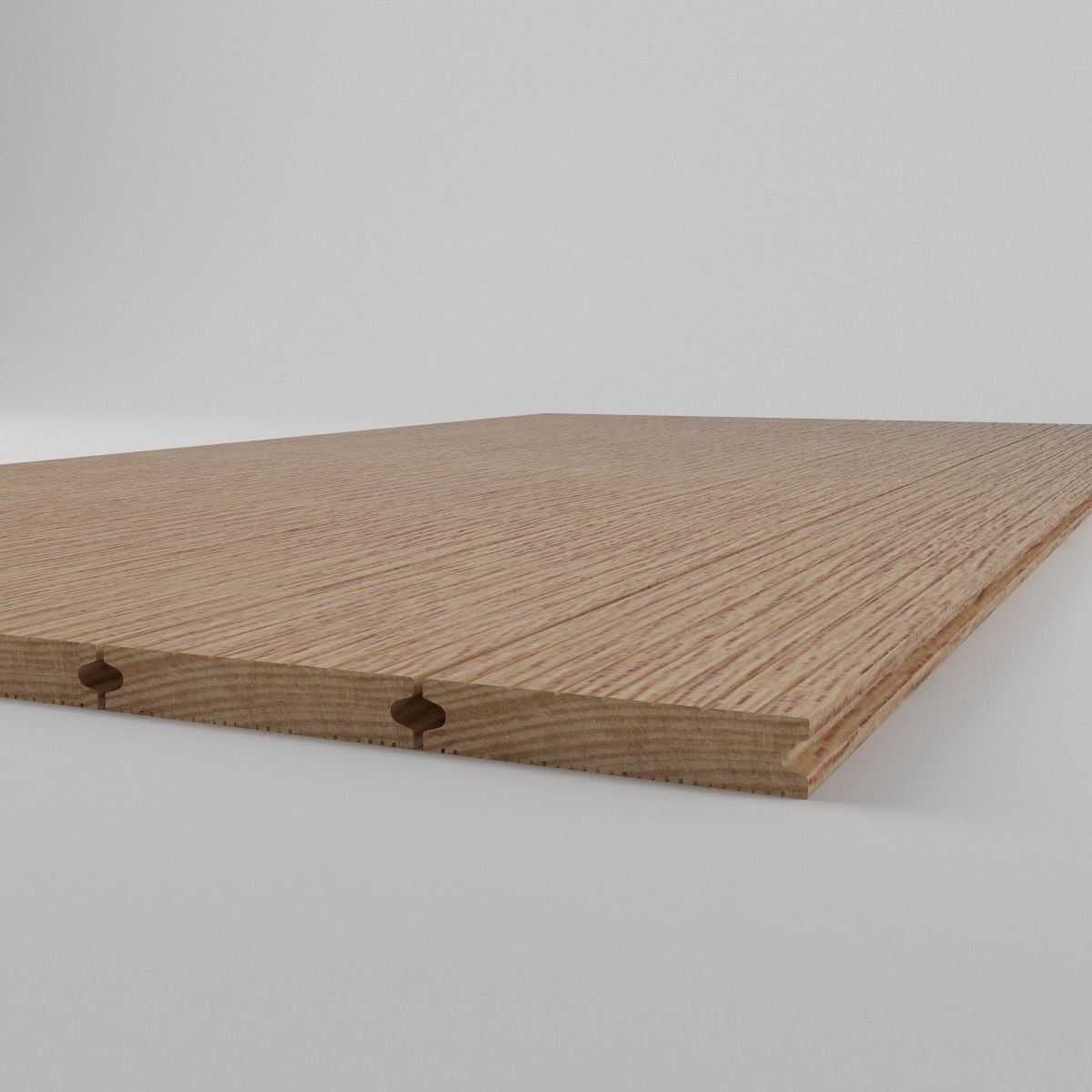 Terrace Wood Floor Boarding Outdoor 3D model_3