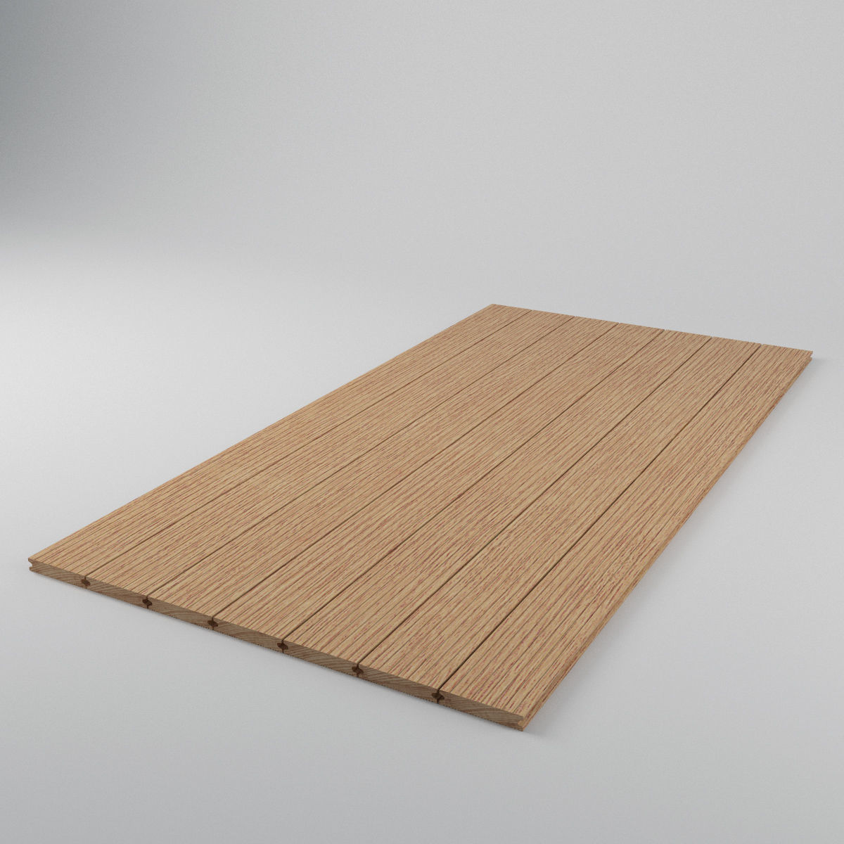 Terrace Wood Floor Boarding Outdoor 3D model_1