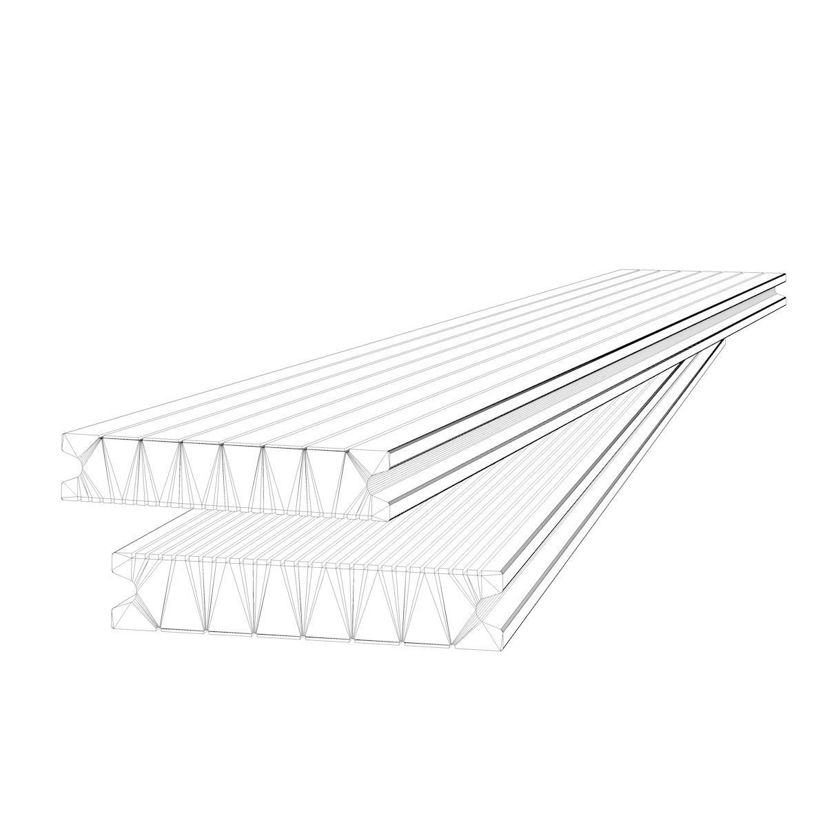 Terrace Wood Floor Boarding Outdoor 3D model_2