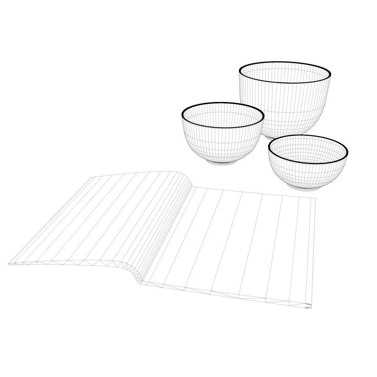 Bowls and Magazine - FREE Free 3D model_4