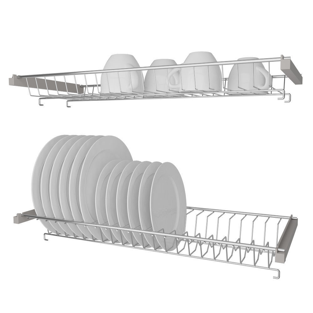 Built in dish rack for kitchen 3D model_1