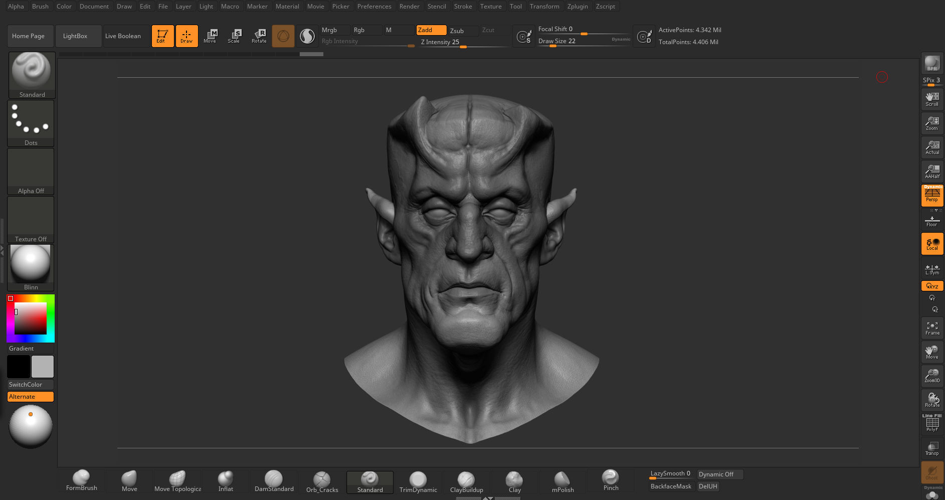Titan devil head 3D model_8