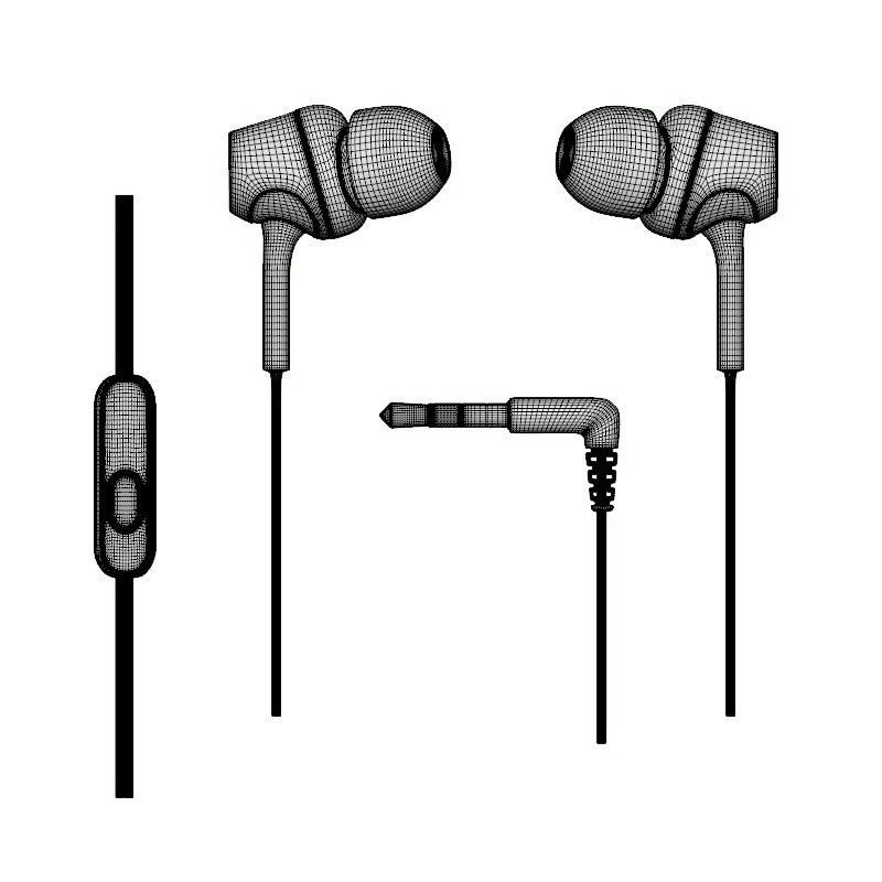 SONY MDR EX250APL EX MONITOR IN EAR HEADPHONE BLUE 3D model CGTrader