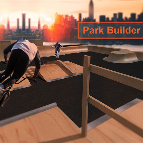 Skate Park builder - Elements and full park for BMX Skateboard Low-poly 3D model