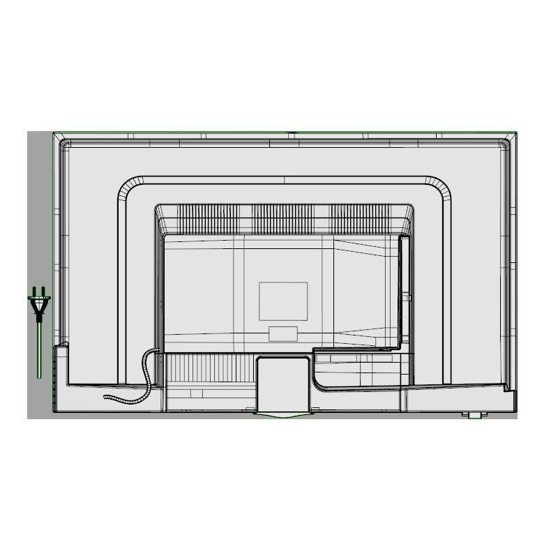 Hitachi LD50SY11A CIW 124cm LED TV189 3D model_10