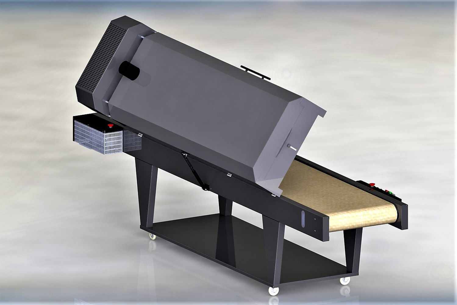 Thermal tunnel for screen printing 3D model_8