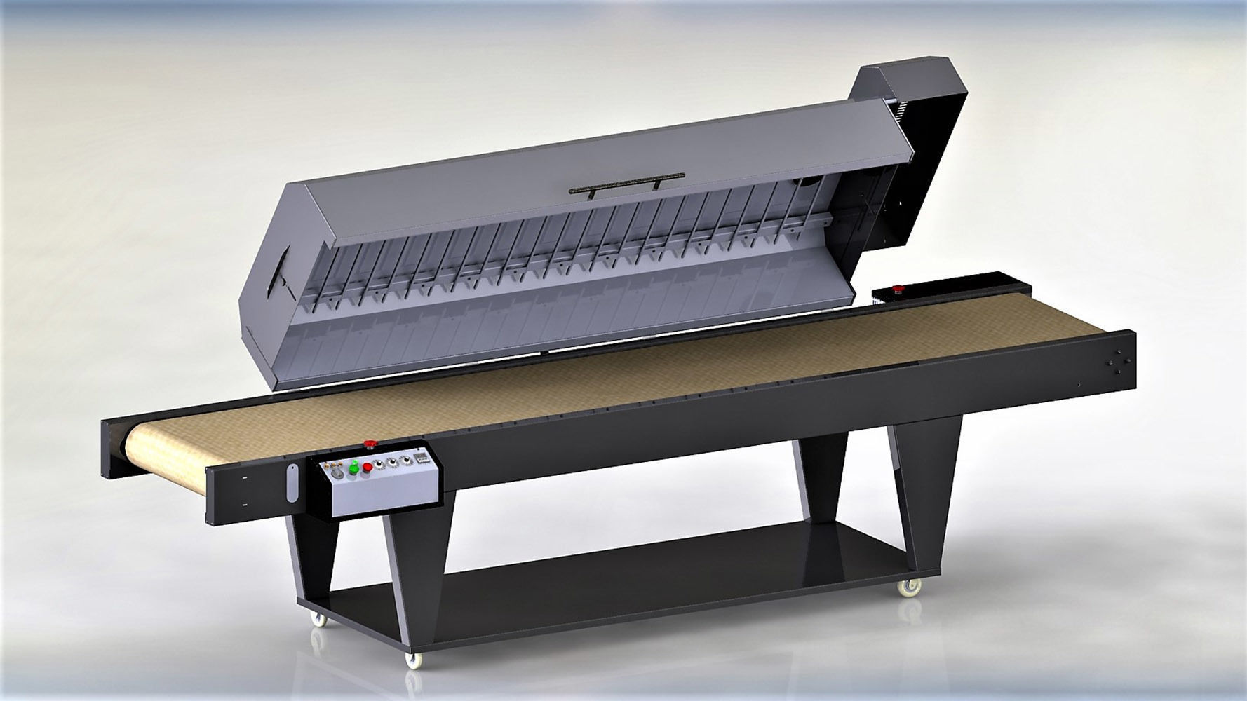 Thermal tunnel for screen printing 3D model_10