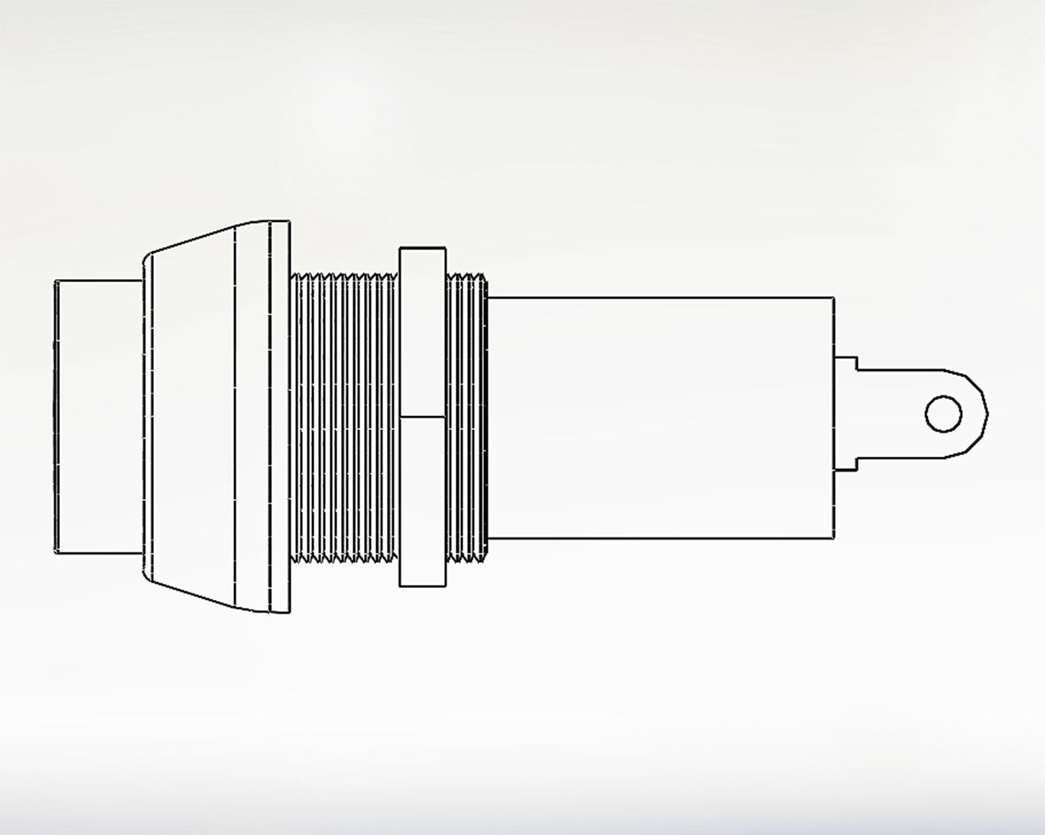 Button switch red 3D model_9