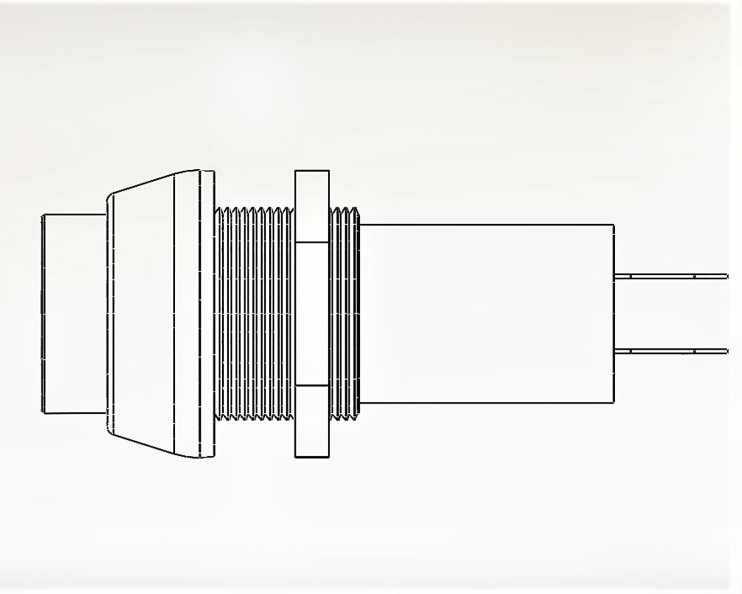 Button switch red 3D model_10