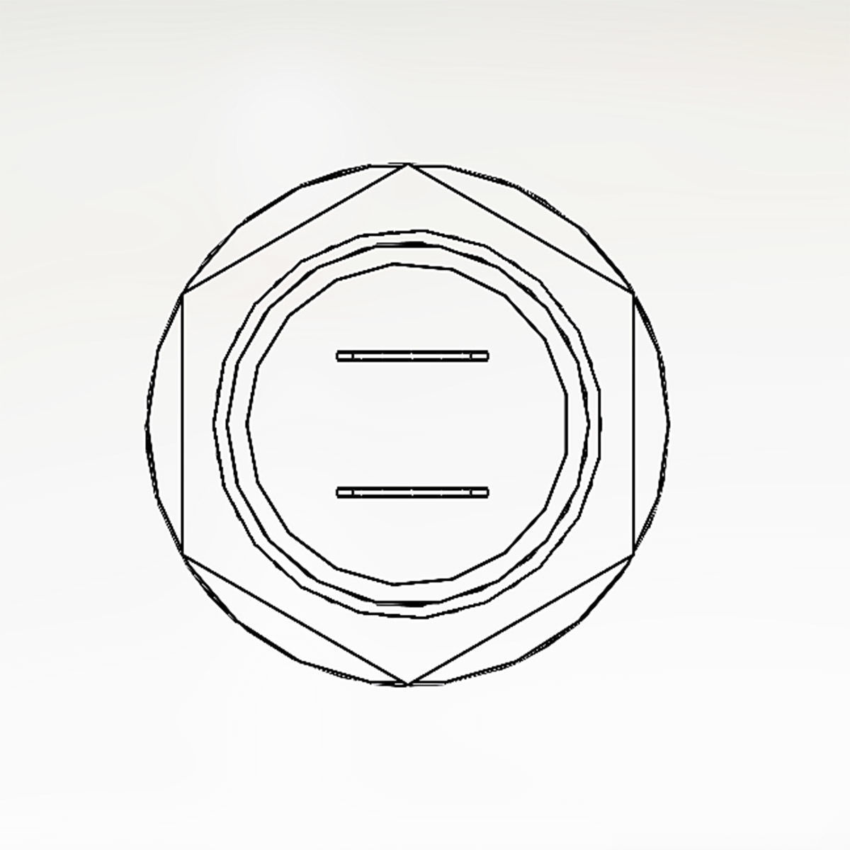 Button switch red 3D model_8