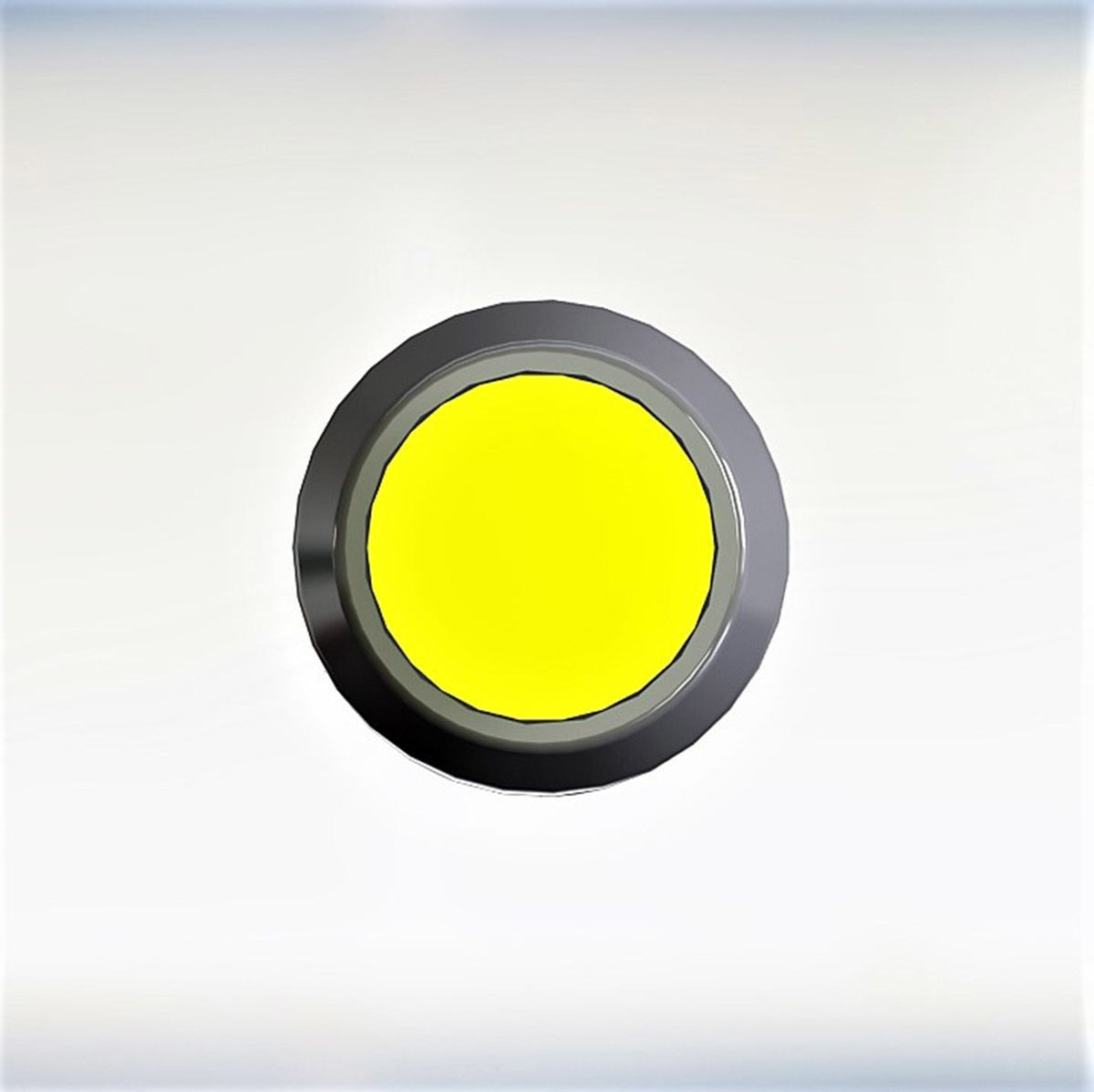 Signal bulb 10 yellow  3D model_3