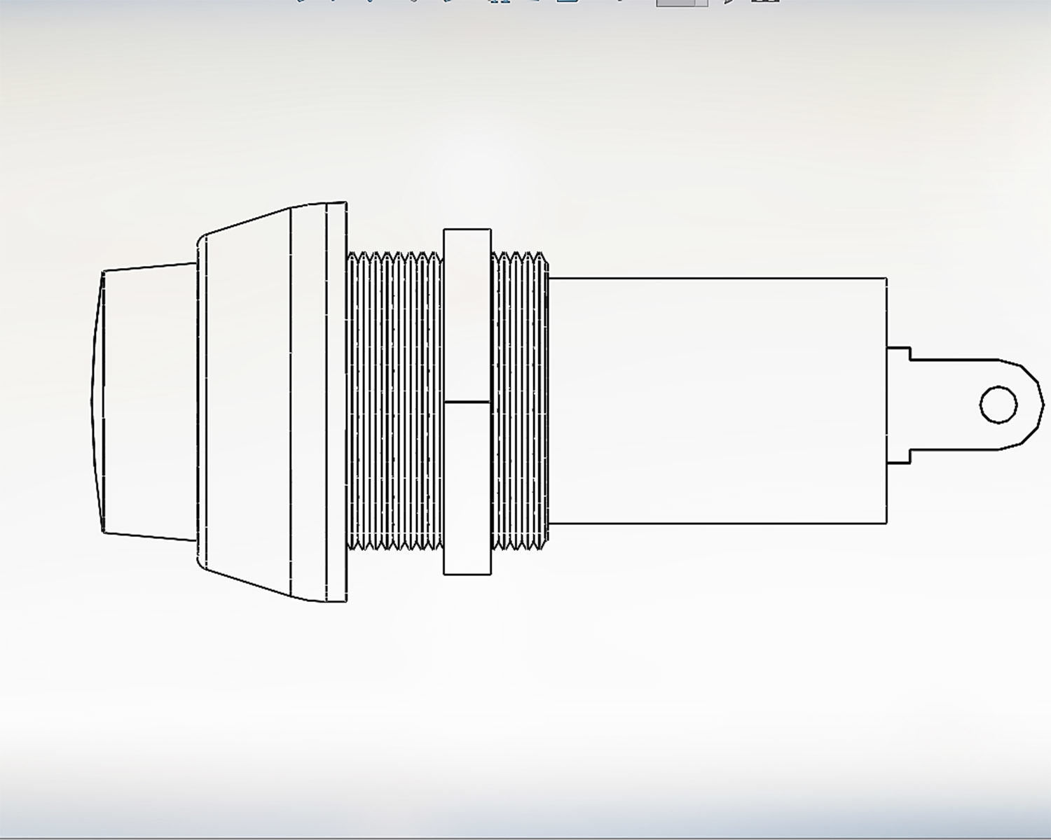 Signal bulb 10 yellow  3D model_7