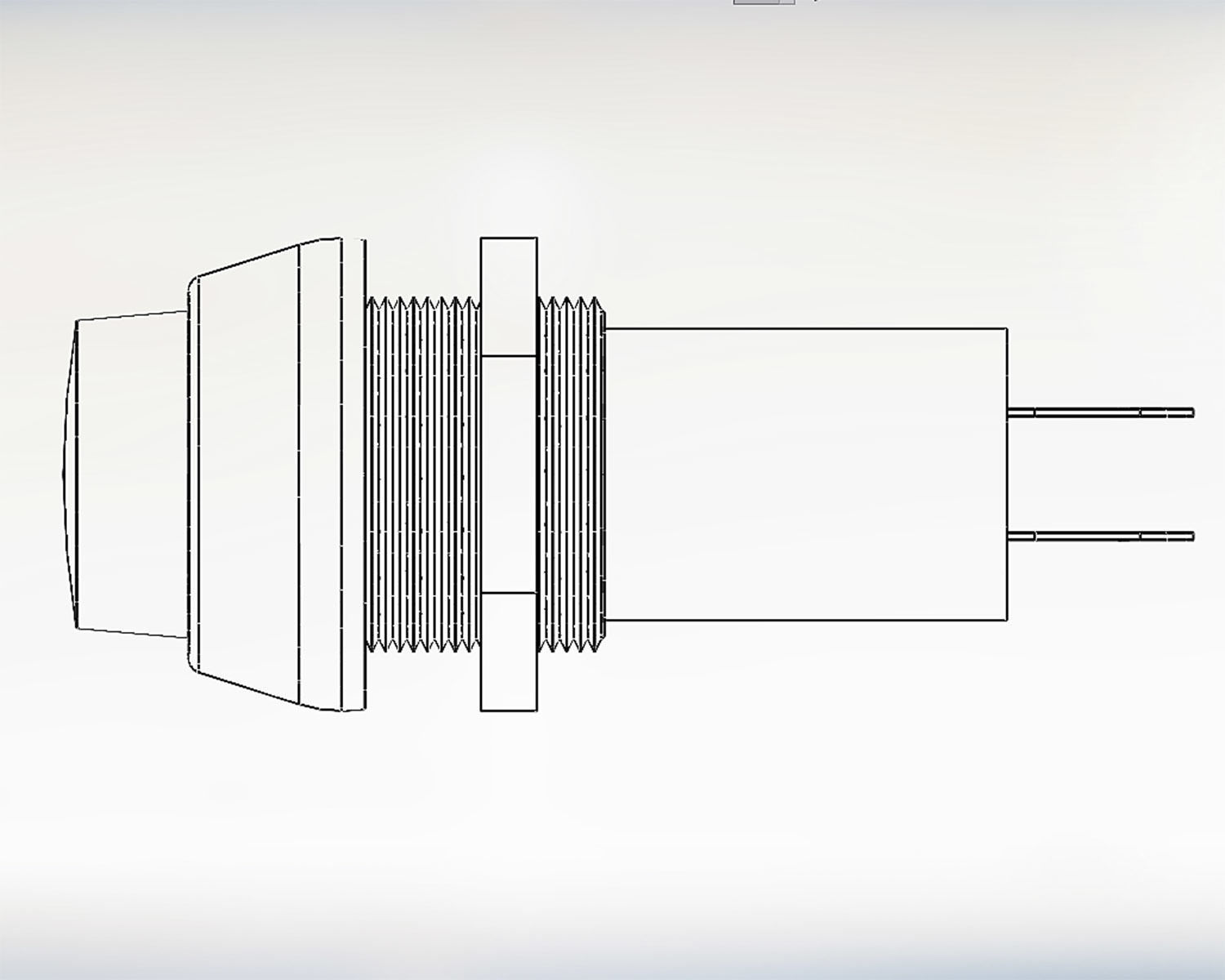  Signal bulb 10 red 3D model_8