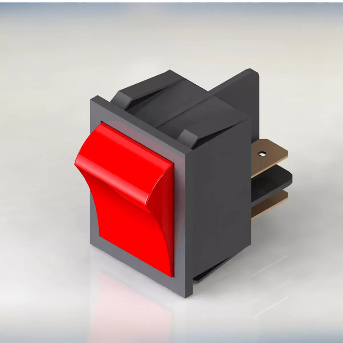 power switch red 3D model_0