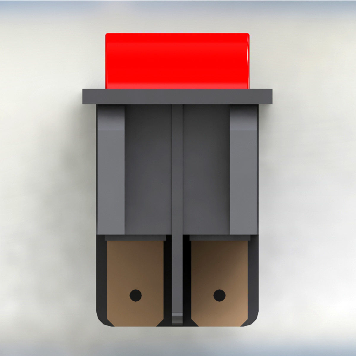 power switch red 3D model_5