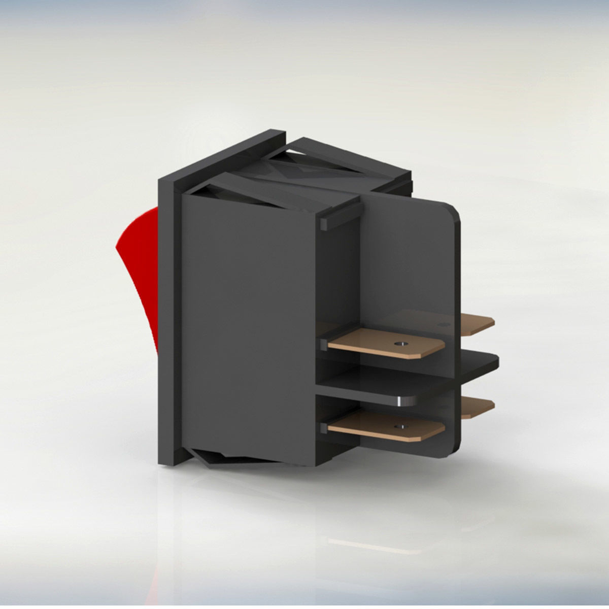 power switch red 3D model_1