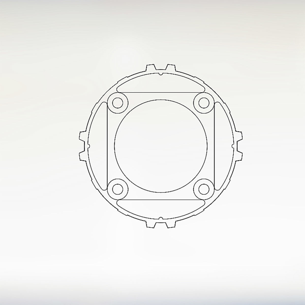 Plastic part for vacuum rate  3D model_8