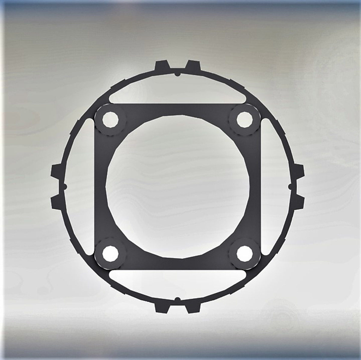 Plastic part for vacuum rate  3D model_3