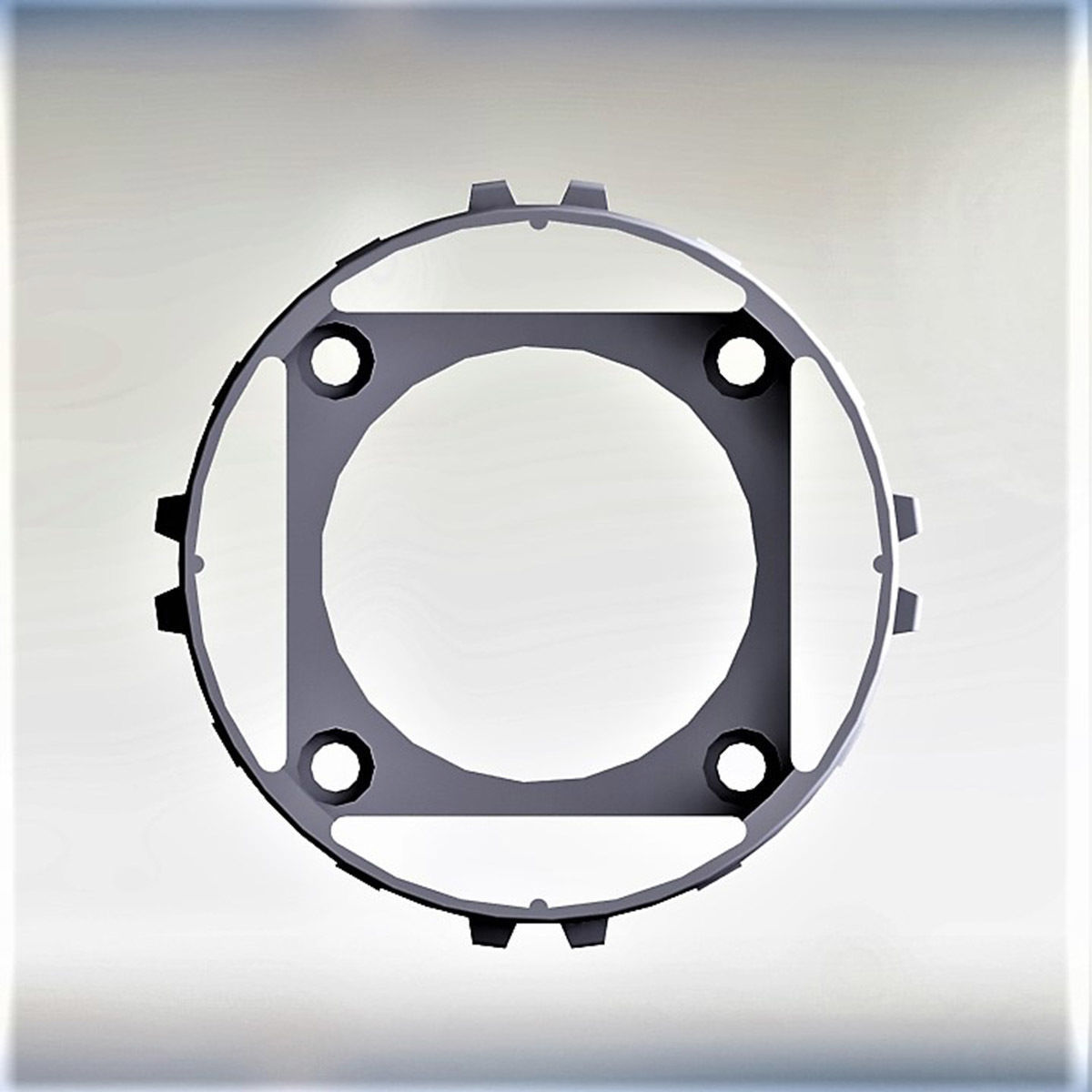 Plastic part for vacuum rate  3D model_2