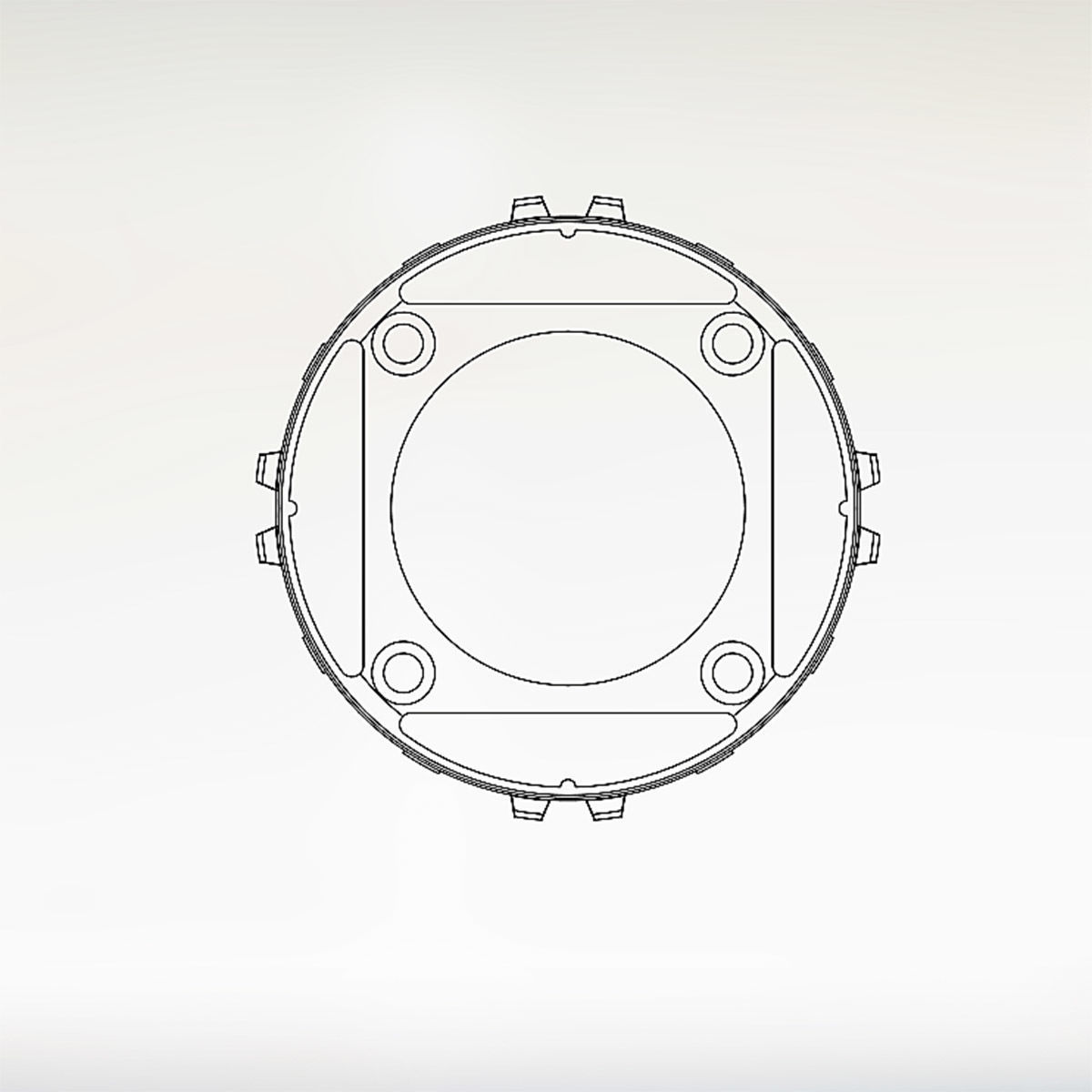 Plastic part for vacuum rate  3D model_6