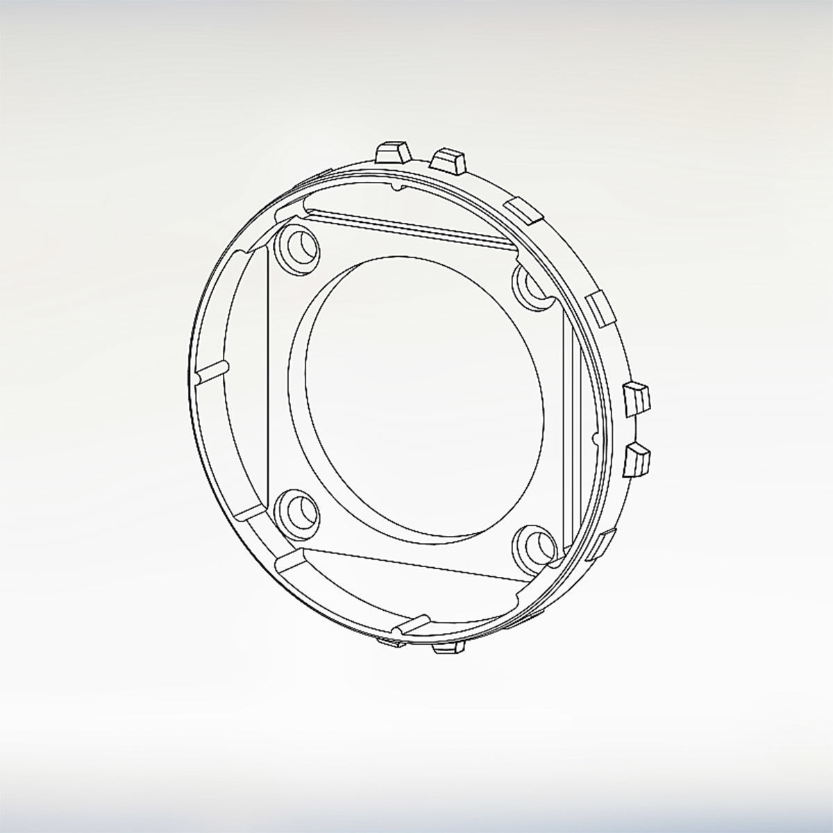 Plastic part for vacuum rate  3D model_10