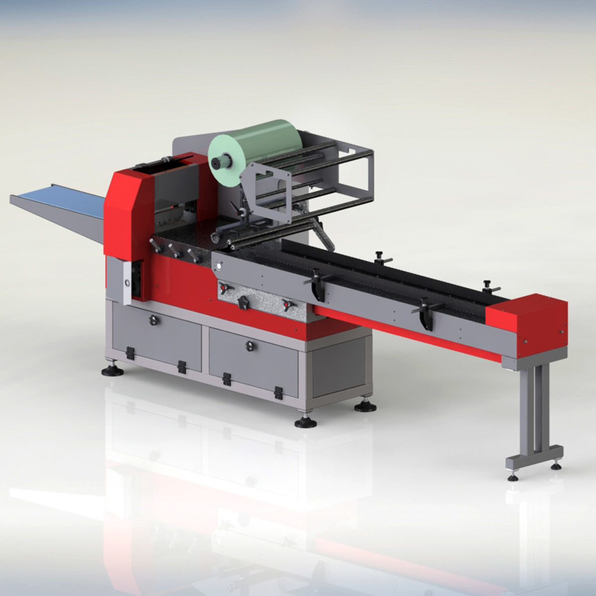 Flow pack packaging machine 3D model_1