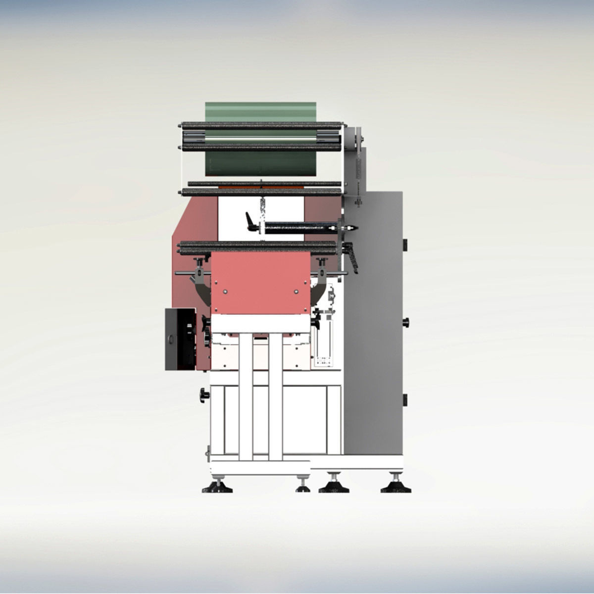 Flow pack packaging machine 3D model_4