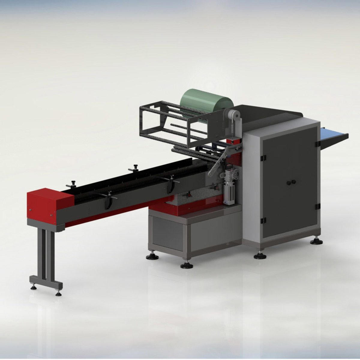 Flow pack packaging machine 3D model_6